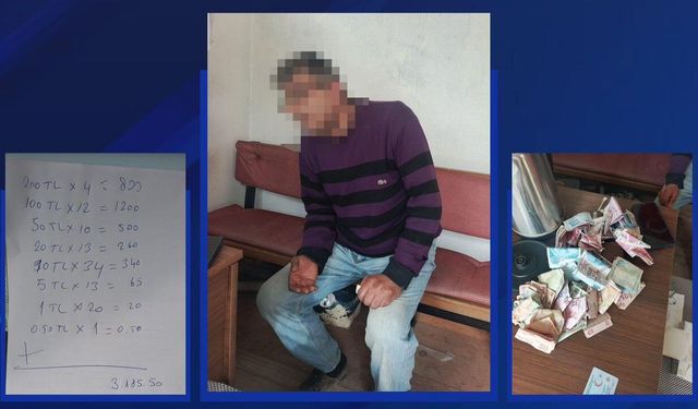 Zabıta Dilenciyi Yakaladı: Poşetten 3 Bin Lira Çıktı