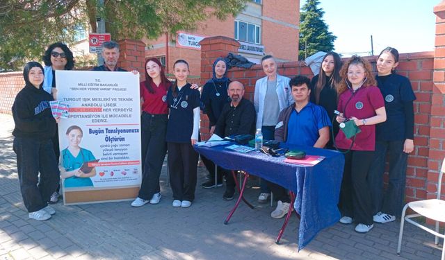 Liseli Sağlıkçılar Hipertansiyon İçin Sahaya İndi
