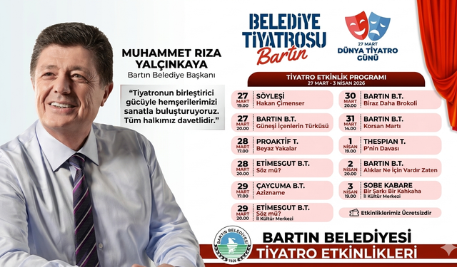 Bartın’da Dünya Tiyatro Günü Coşkusu: Etkinlikler Ücretsiz