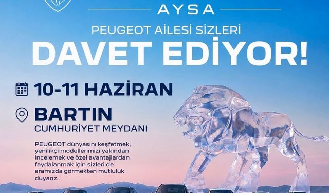 Peugeot’nun Yeni Nesil Modelleri Bartın’da Otomobil Tutkunlarıyla Buluşuyor
