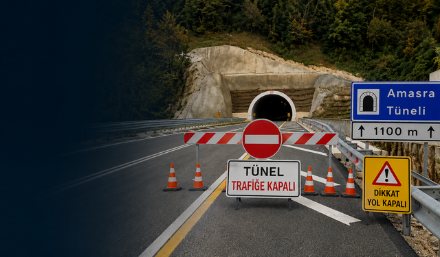 Amasra’ya Gidecekler Dikkat ! Yarın Sabah Tünel Kapalı