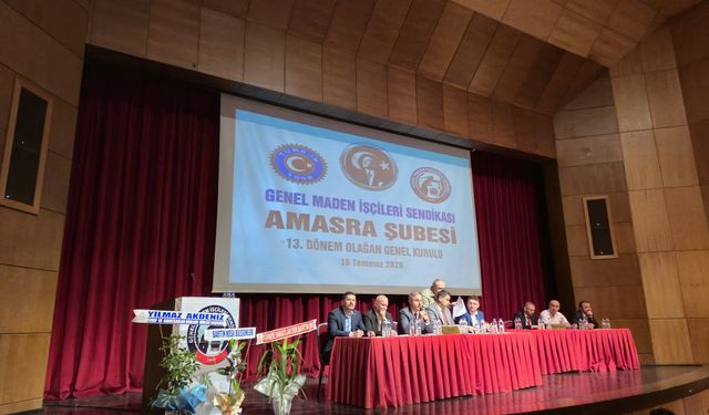 Amasralı Maden İşçileri Genel Kurulda Buluştu