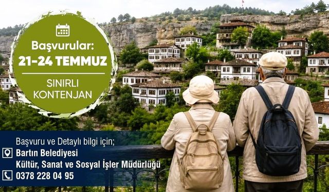 Bartın'da Emekliler Geziyor