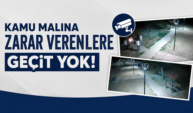 Piknik Alanına Zarar Veren Vandallar Kamerada