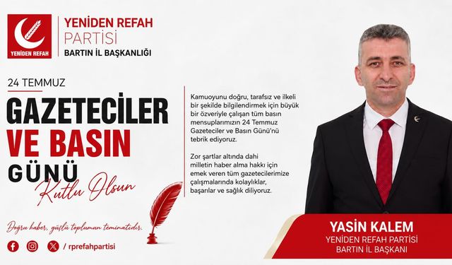 Kalem’den 24 Temmuz Gazeteciler ve Basın Bayramı mesajı