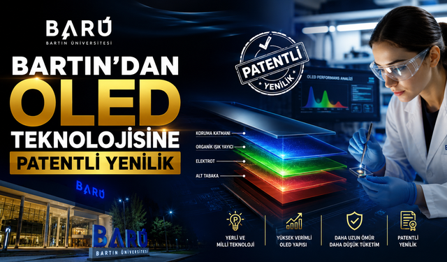 Bartın’dan OLED Teknolojisine Patentli Yenilik
