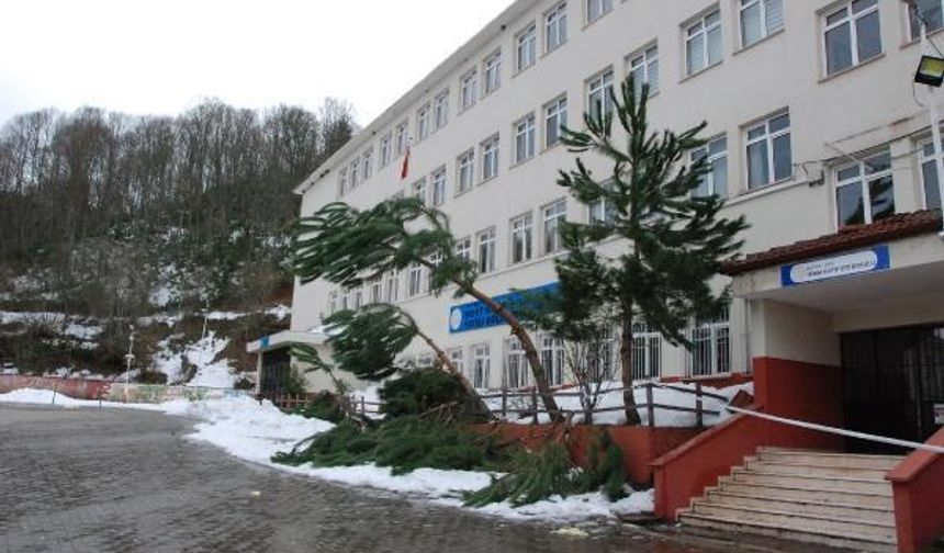 Kentte sabah saatlerinden itibaren etkili olan şiddetli rüzgar, saatte 40 kilometre hıza ulaştı.
