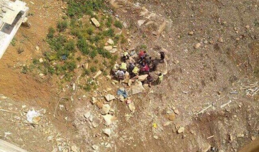 BARTIN&#039;ın Kirazlık köprü barajında gövde inşaatında çalışan işçi 30 metre yükseklikten suya düştü. Ayhan ACAR DHA
