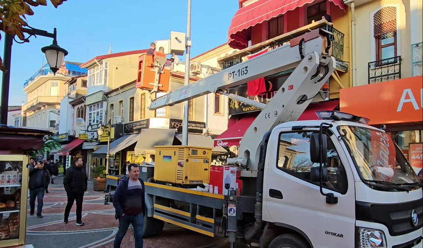 Bartın Kırmızı caddeye ek güvenlik kameraları kuruluyor