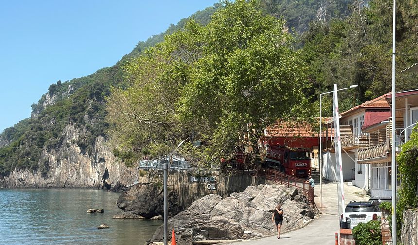 Bartın'da turistik otelde yangın