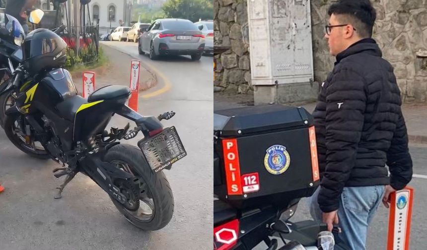 Ehliyetsiz sürücü sahte plakayla yakalandı