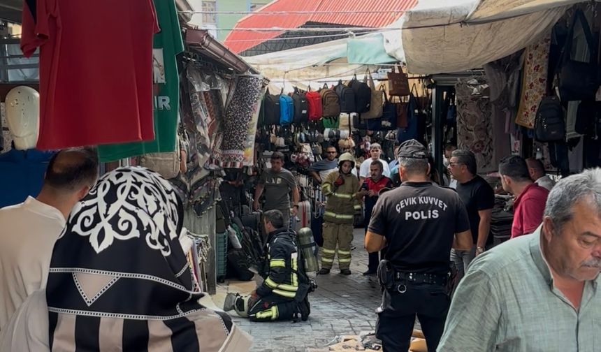 Pazaryerinde Yangın Paniği