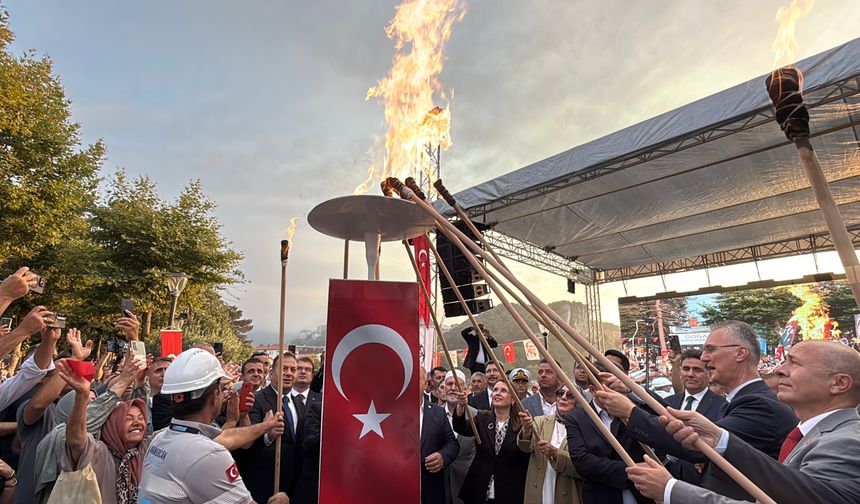 Amasra’da Doğalgaz Ateşi Yandı