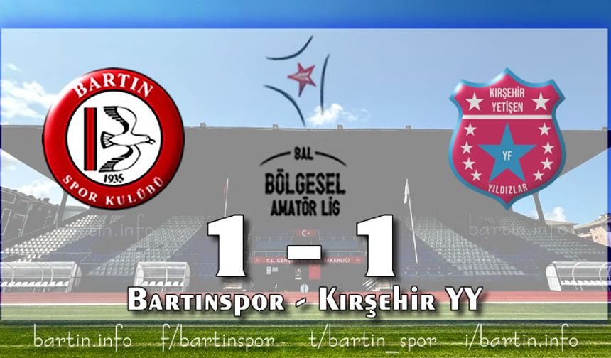 Bartınspor'da yeşeren ümitler yerle bir: 1-1