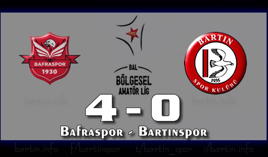 Bartınspor'da Hoca Gitti, Düşüş Devam Ediyor: 4-0