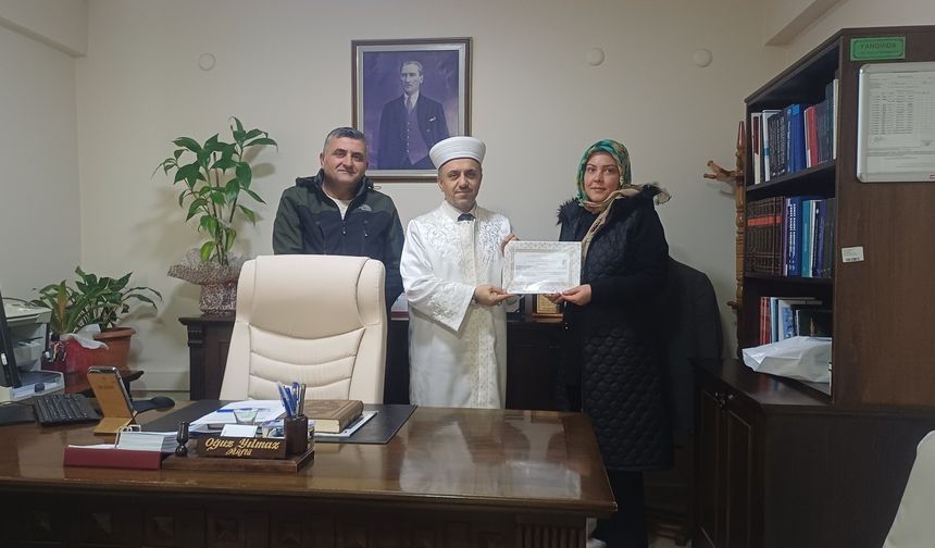 Moldovalı gelin Bartın'da Müslüman oldu