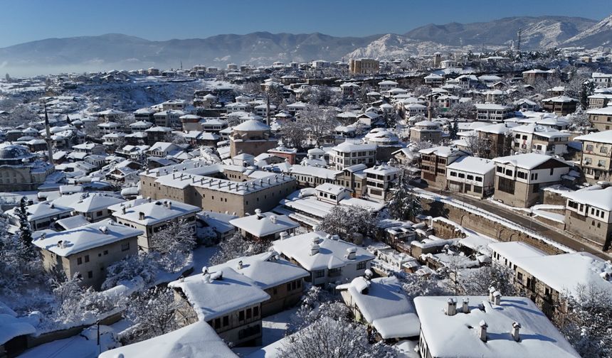 UNESCO Kenti Safranbolu'dan Kar altında masalsı görüntüler
