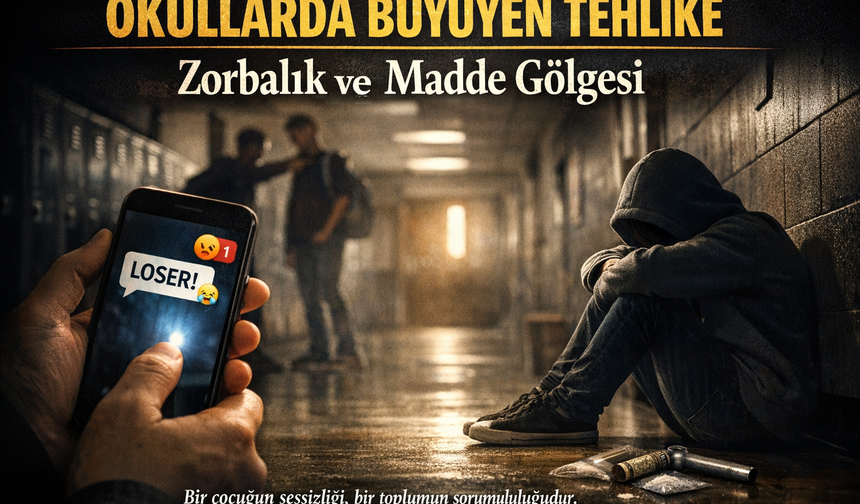 OKULLARDA BÜYÜYEN TEHLİKE: ZORBALIK VE MADDE GÖLGESİ