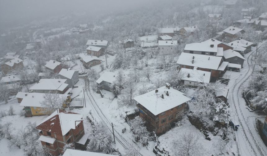 Bartın’ın Yüksekleri Beyaza Büründü