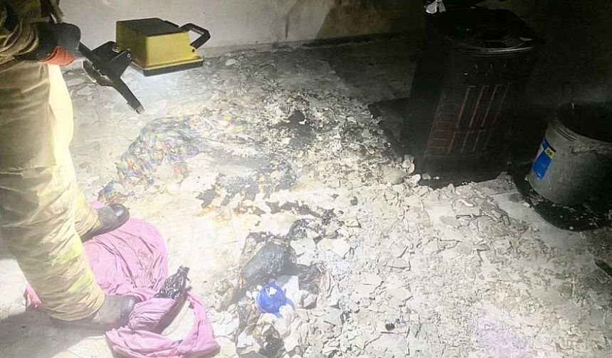 Sobadan çıkan yangında 1'i çocuk 3 kişi hastanelik oldu