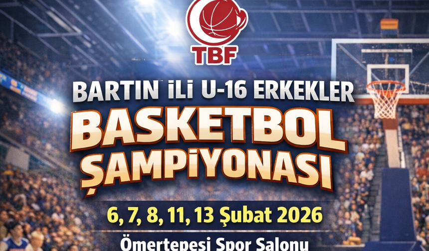 Bartın U-16 Erkekler Basketbol Şampiyonası Başlıyor
