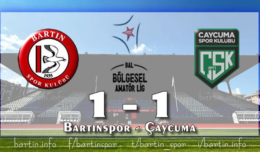 Bartınspor Evinde Avantajı Koruyamadı: 1-1