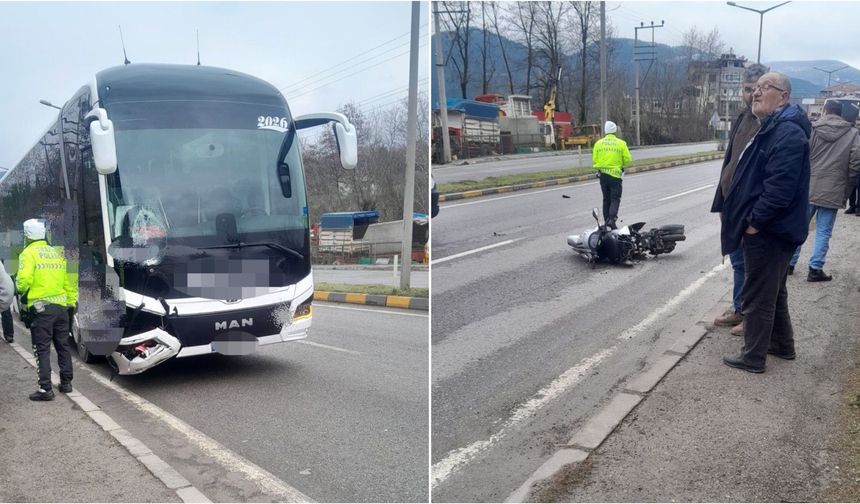 Bartın Otobüsü Motosikletle Çarpıştı: 1 Ölü