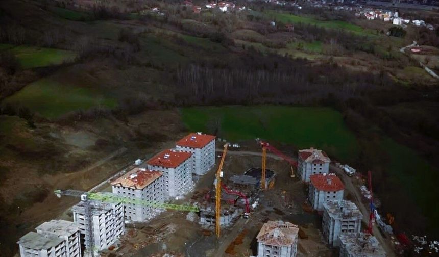 Kozcağız TOKİ Konutlarında Çalışmalar Tam Gaz