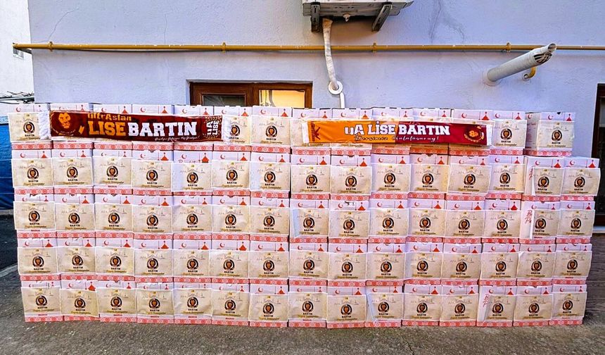 ultrAslan Lise Bartın’dan 74 Aileye Ramazan Kumanyası