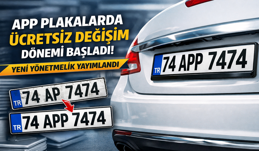 APP Plakalara Ücretsiz Değişim