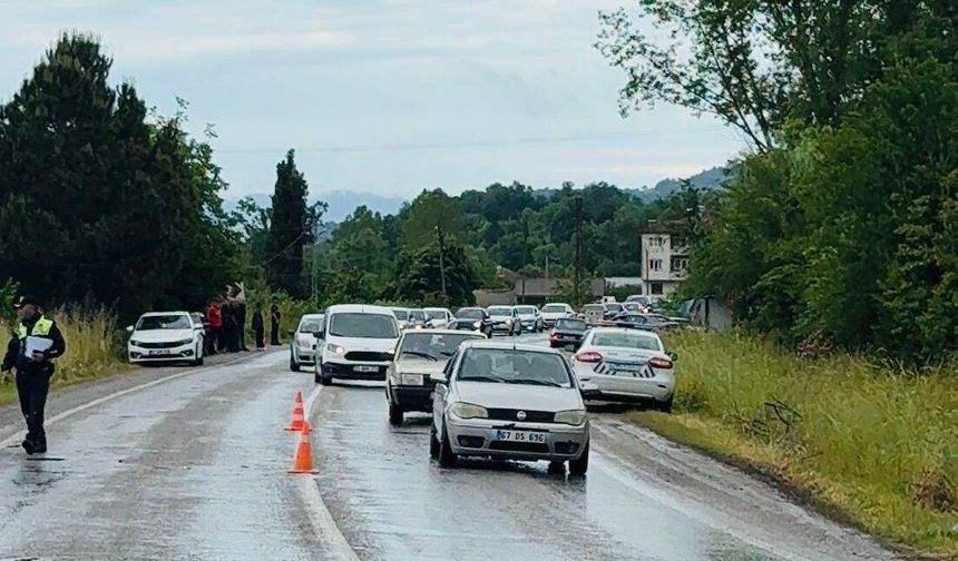 Bartın-Kozcağız Yolunda zincirleme Kaza: 1 yaralı