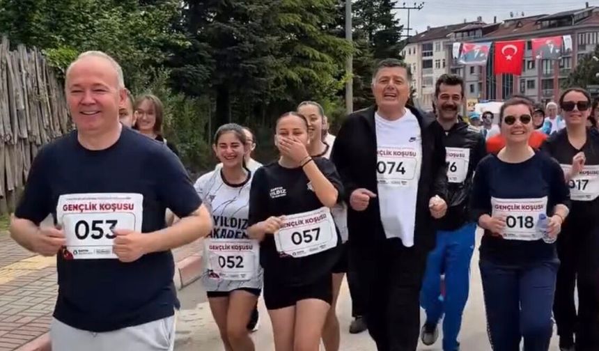 Başkan Yalçınkaya Gençlerle Birlikte Koştu