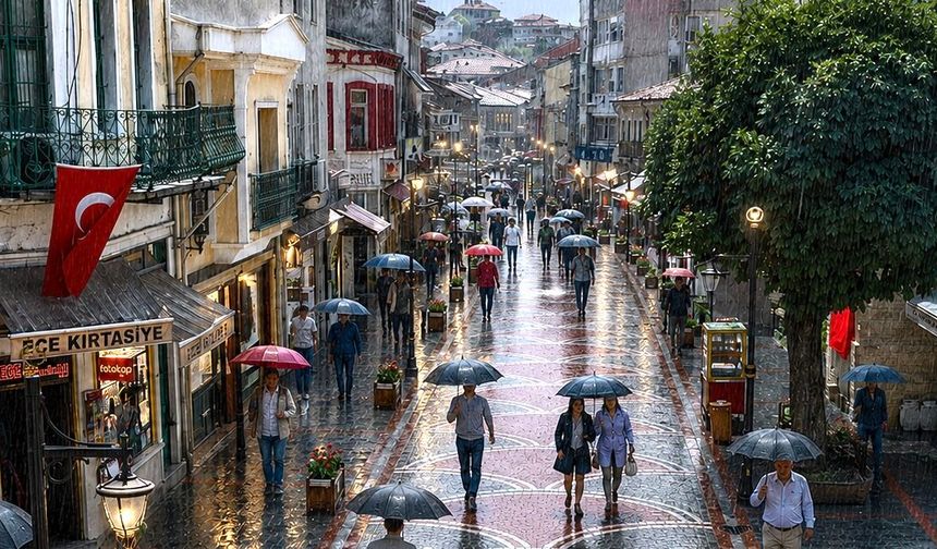 Gök gürültülü sağanak yağış uyarısı
