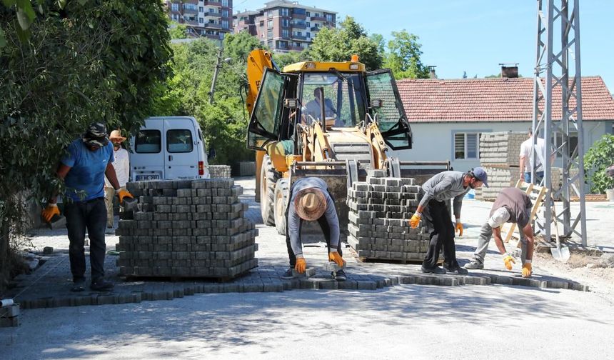Gölbucağı Eski Sokak'ın Üstyapısı Yenileniyor