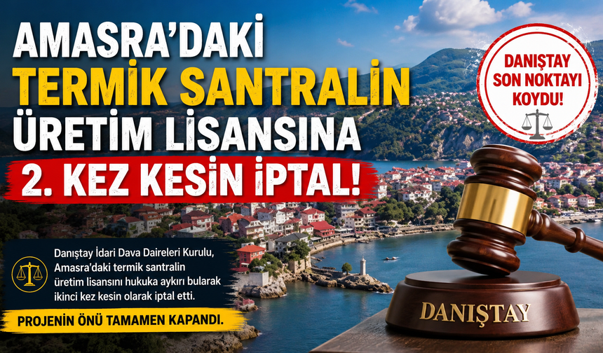 Amasra Termik Santraline Danıştay'dan Bir Darbe Daha