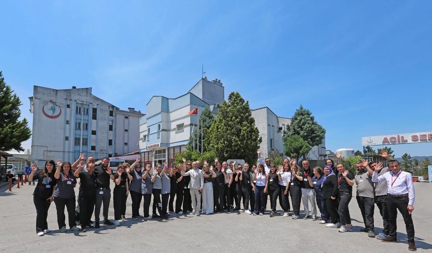 Bartın Devlet Hastanesi Çalışanlarından Duygusal Veda
