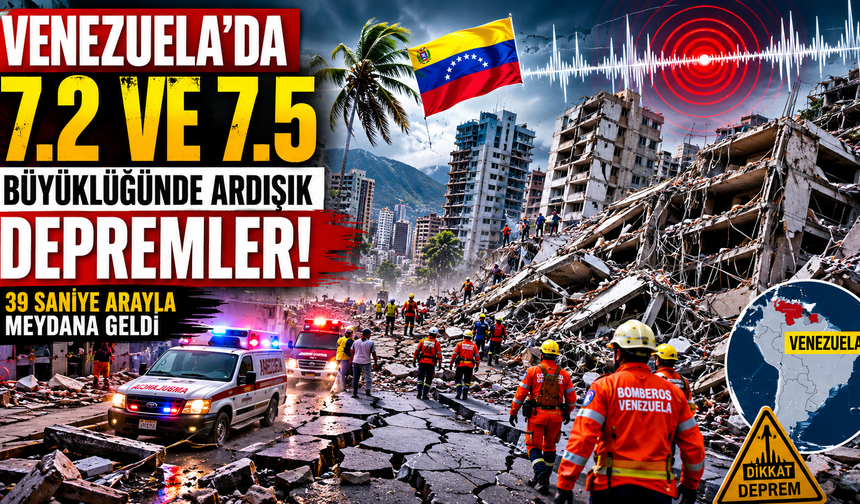Venezuela'da 7.2 ve 7.5’lik büyüklüğünde 2 yıkıcı deprem