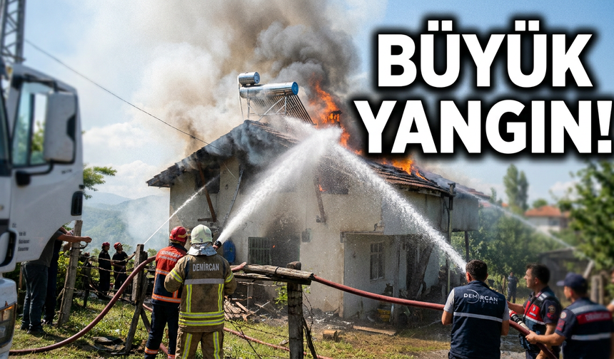 Bartın'da 2 Katlı Ev Kullanılamaz Hale Geldi