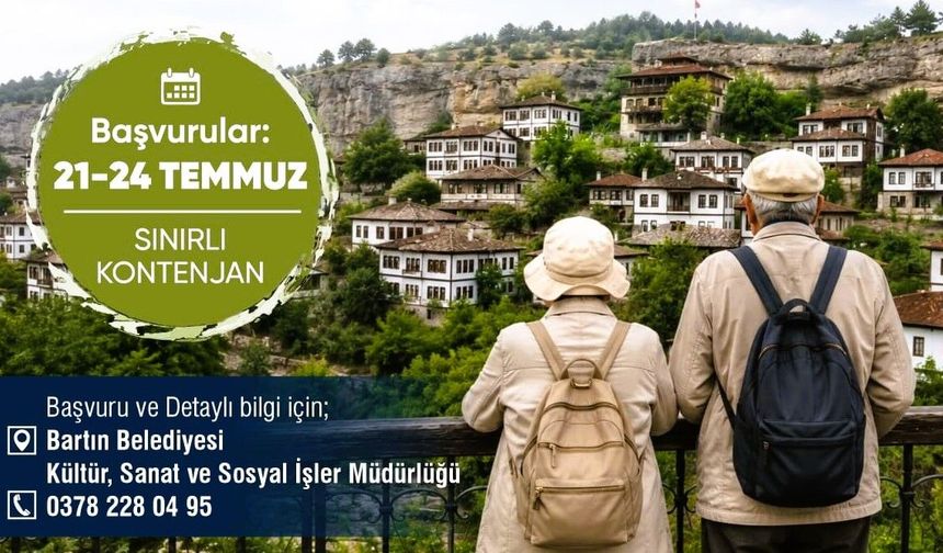 Bartın'da Emekliler Geziyor