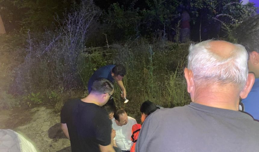 Kedilere süt verirken bahçeye düşen adam yaralandı