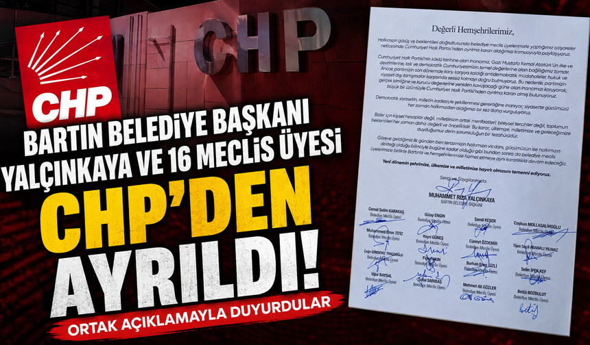 Topluca CHP'den İstifa Ettiler