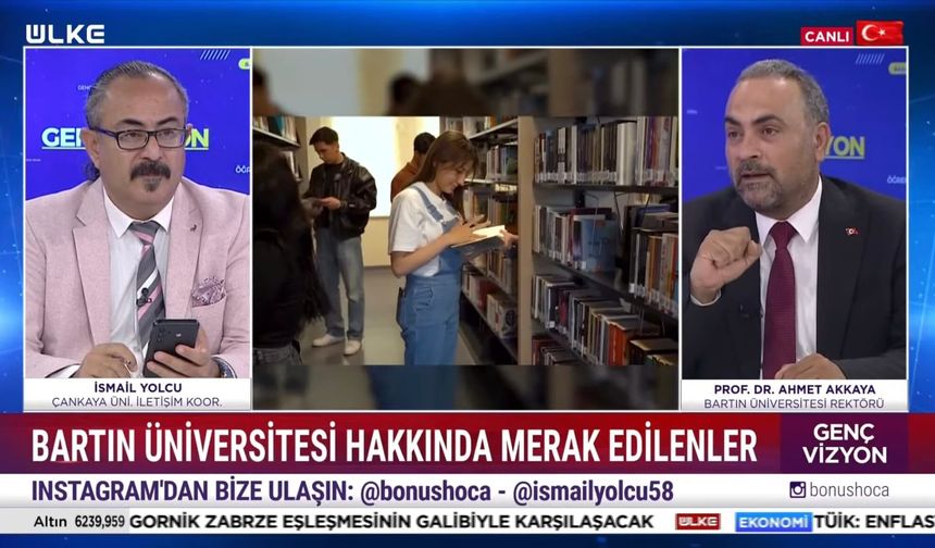 Rektör, Bartın'ın Fırsatlarını Canlı Yayınlarda Anlattı