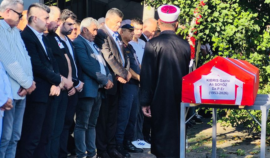 Bartın’da Kıbrıs Gazisi Ali Soyöz’e son görev