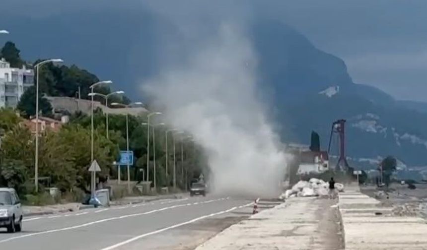 Bartın-Cide Yolunda Hortum Paniği