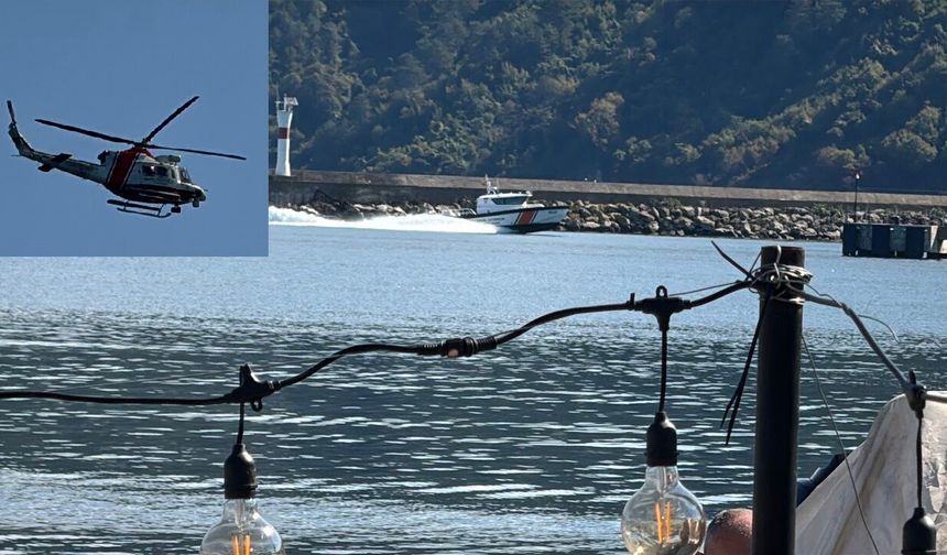Amasra’da Kayıp Madenci İçin Helikopterli Arama