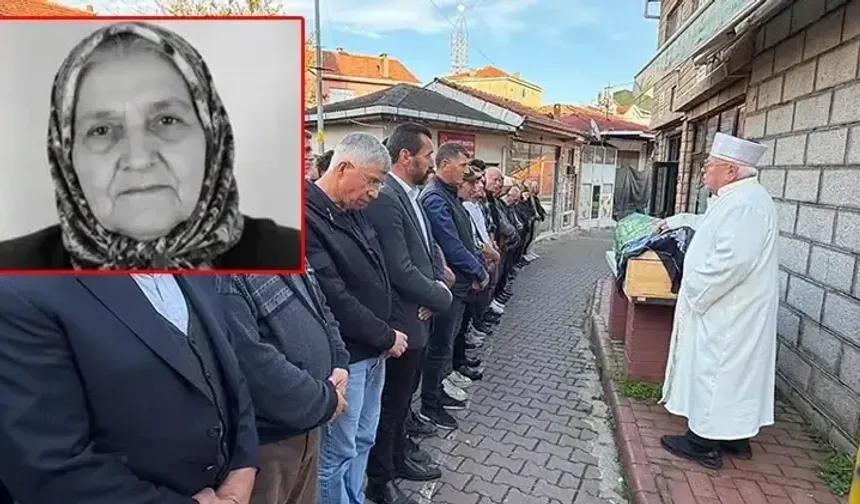 Yıkılan binanın enkazında can veren kadın toprağa verildi