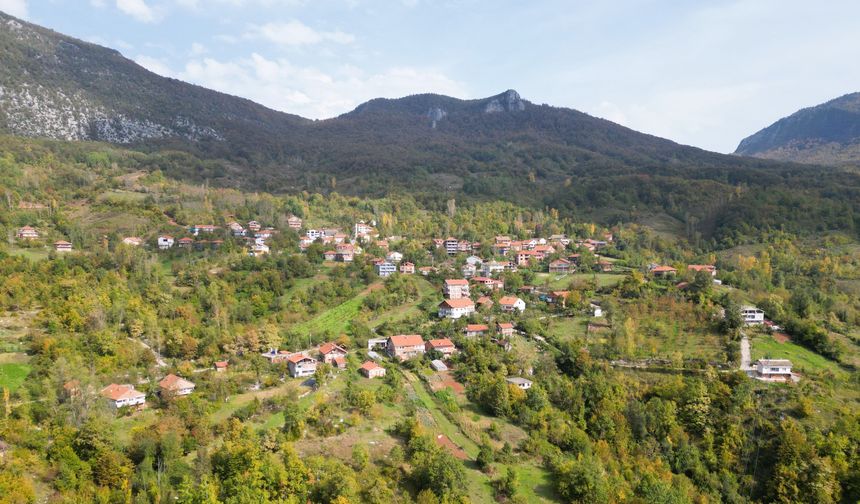 Küre Dağları’nda Sonbahar Güzelliği Havadan Görüntülendi