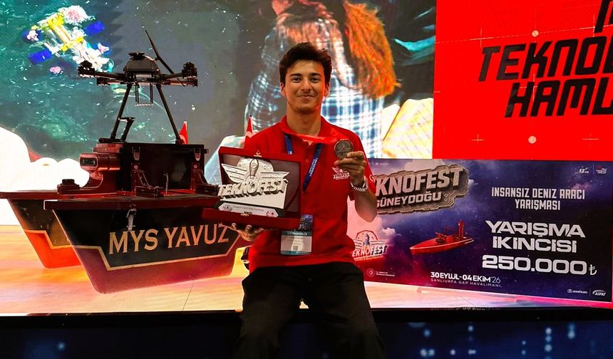 Bartınlı Gençten TEKNOFEST’te Türkiye İkinciliği