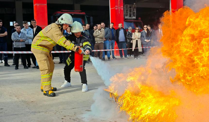 Bartın’da Nefes Kesen Yangın Tatbikatı